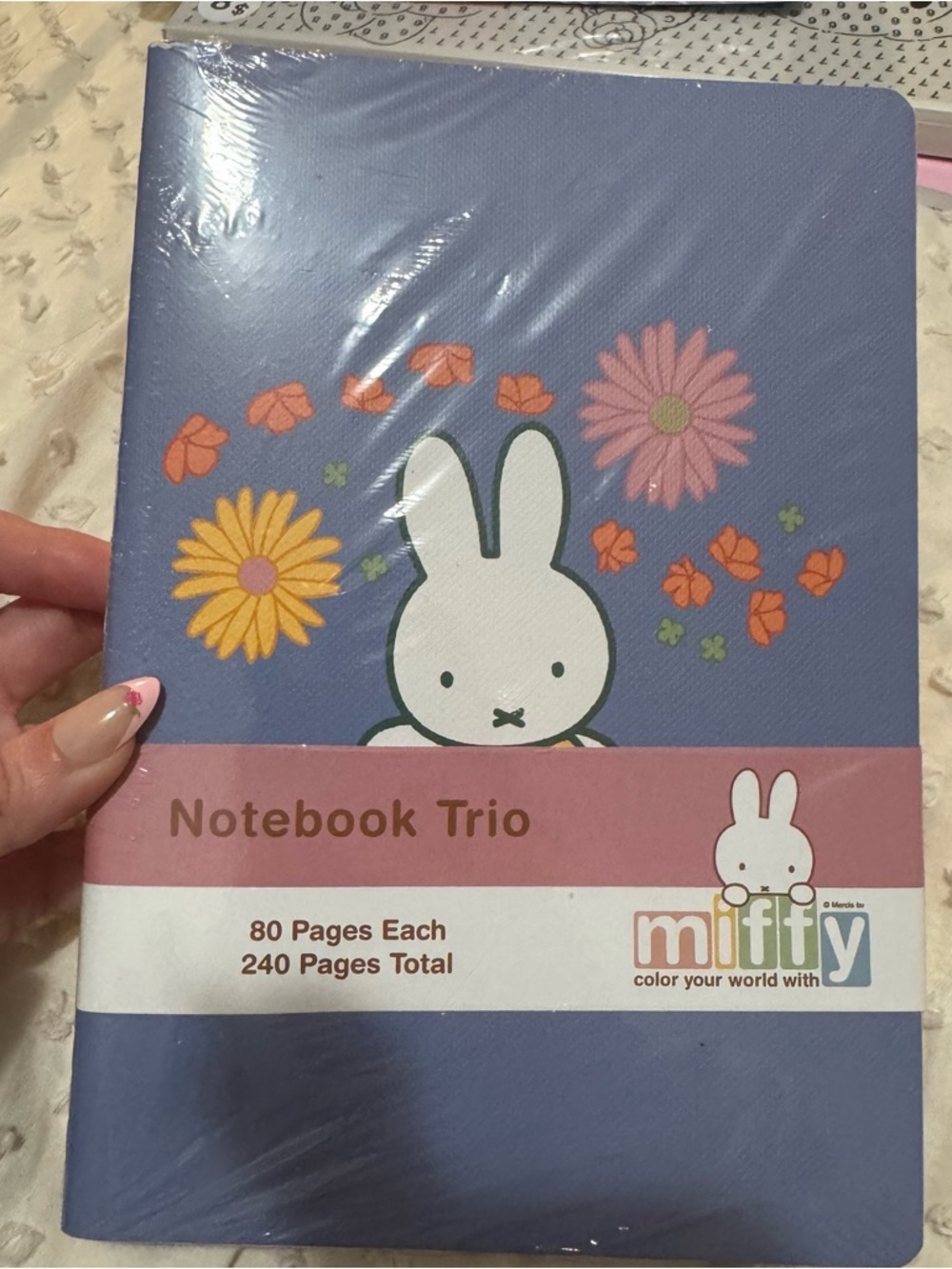 miffy Pink and Blue Floral Notebook Set